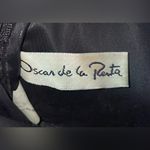 Oscar de la Renta  Vintage Makeup Toiletry Bag Maroon/Green/Gold Tapestry Print Photo 8