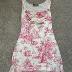 Cider  Pink & White Floral Mini Dress Photo 0