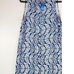 Lilly Pulitzer Dress Blue Mini Kelby Shift Mermaid Tail V Neck Tank Size 10 Photo 10