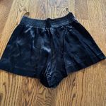 ZARA Black Silky Satin High Waisted Shorts | XS Photo 3