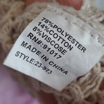 Solitaire  CREAM TEXTURED OPEN CROCHET BUTTON FRONT CARDIGAN LAYERING TOP MEDIUM Photo 10