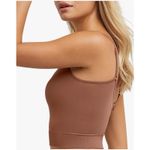 Maidenform Brand New  Women's Large Cocoa Brown Seamless Smoothing Cropped Cami Photo 2