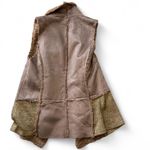 Hem & Thread  Faux Suede/Sherpa Open Front Vest Photo 3