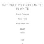 Leggiadro NWT  white polo Photo 1