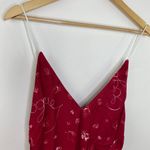 Splendid x 125 Vogue Red V-Neck Chemise Slip Dress Women Small NWT 90's Photo 1