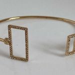 BaubleBar  Gold Pavé Crystal Adjustable Geometric Cuff Bracelet Photo 0