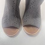 Toms Booties Womens 6 Majorca Suede Peep Toe Ankle Boots Boho Perforated… Photo 4