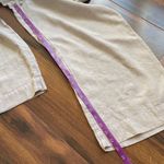 Cynthia Rowley  Linen Rayon Wide Leg Pull On Pants With Pockets Flax Color Photo 5