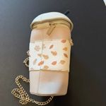 Skinny Dip Pumpkin Spice Latte vegan leather bucket bag, chain strap crossbody Tan Photo 12