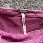 Free People  Dusty Rose Textured Tube Top Sleeveless Strapless Ruched Sz XS EUC Photo 2