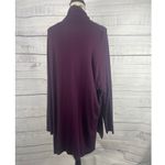 Eileen Fisher Tunic Top Womens XL Cassis Scrunch Turtleneck Long Sleeves Photo 3