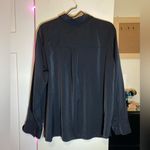 Scoop Shiny Black Oversized Button Photo 5