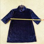 Loft Dark blue velvet top 💙💙 Photo 4