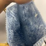 Vintage 90’s Cottagecore Crochet Seashells Bamboo Strap Bag Photo 2