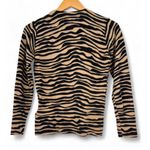 Hobbs London | XS Women's Wool Knit Pullover Sweater Tiger Animal Print Stripes Photo 2