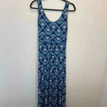 Boden Diana Maxi Dress in Blue/Green Floral Print Sz 4p Blue Photo 6