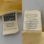 Blue Fish Vintage Linen Button Up Tunic 1999 Shirt Lagenlook Butter Yellow XXL Size 2X Photo 6