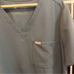 FIGS Catarina Scrub Top in Dark Harbor Photo 2