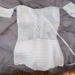 Crotchet Body Suit White Photo 0