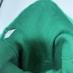 CAbi Green Knit Button Front Cardigan Sweater Cotton Size Large Holiday Photo 5