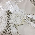 Verty  • White Sequin Floral Skirt Large Photo 10