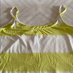 Splendid  Yellow/Green and White Striped Tank Top Photo 6