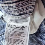 Old Navy Pants Womens L White Blue Striped Linen Blend Wide Leg Pull On Coastal Photo 10