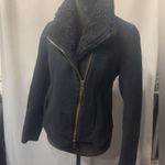 Vince Black wool Lamb Shearling Cashmere Moto Jacket. Size Large Photo 5