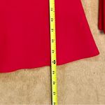 Rachel Parcell  Red Ruffled Bell Sleeve Blouse bodycon body fitting ponte top Photo 5