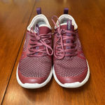 Vionic  Brisk Alma Lace‎ Up Walking Trainer Shoes Wine Burgundy Size 9.5 Photo 2