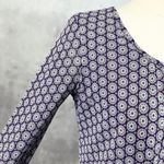 Liz Claiborne  Womens Mesh Top Small Geometric Flowy Retro Mod Preppy Retro Y2K‎ Photo 2