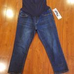 SONG Maternity Denim Capris Small Blue Photo 0