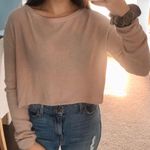 Brandy Melville Pink Cropped Sweater  Photo 0