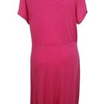 cha cha vente Hot Pink Draped Knit Dress NWT Size XL Fuchsia Wedding Guest Dress Photo 1