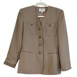 Preston & York  Petite Khaki Tan Blazer Size 2P Photo 0