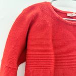 Helmut Lang Chunky Knit Sweater Women’s Size XS Red High Low Hem Pullover Photo 4