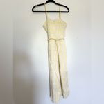 Banana Republic YELLOW WHITE STRIPED JUMPSUIT SIZE 2 Jumpsuit linen Photo 1