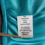 Amanda Uprichard Cropped Leather Looking Top Turquoise Size Photo 8