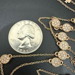 Kate Spade Rose Gold Gatsby Dot Clear Pave Crystals Mini Scatter Necklace 14g. Photo 6