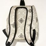 KAVU  Grey Aztek Print Canvas Satchel Pack Backpack Photo 3