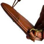 Frye  Genuine Leather Tassel Zip Wristlet Clutch – Cognac Brown Photo 11