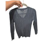 Banana Republic  size xs shimmery gray metallic sweater long sleeve shirt Photo 2