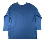 Nike  Womens L‎ Blue Rally Metallic Crewneck Tunic Sweater Sweatshirt Long Sleeve Photo 9