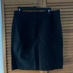 Loft Ann Taylor Women’s Linen Knee Length Black Skirt Size 10 Photo 0