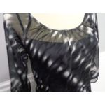 EXPRESS NEW women's XS black/white lined one-piece dress Photo 6