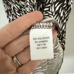 Merona  Faux Wrap Midi Dress in Brown & Cream Floral Size XXL Photo 3