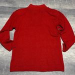 Vintage Sheridan Square Red Silk Wool Blend Tunic Sweater Womens M Beaded Sequin Size M Photo 3