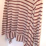 Paper Crane Red Striped Long Sleeve Top Photo 0