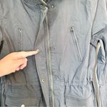 Women's Charcoal Eden Society Holly Contrast Hood Cargo Utility Jacket Photo 3