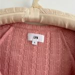 LPA  Pointelle Coco Cardigan in Dusty Rose Size Large Photo 2